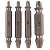 4PCS Double-Head Screw Remover Extractor Set Woodworking Machinery Maintenance Tool
