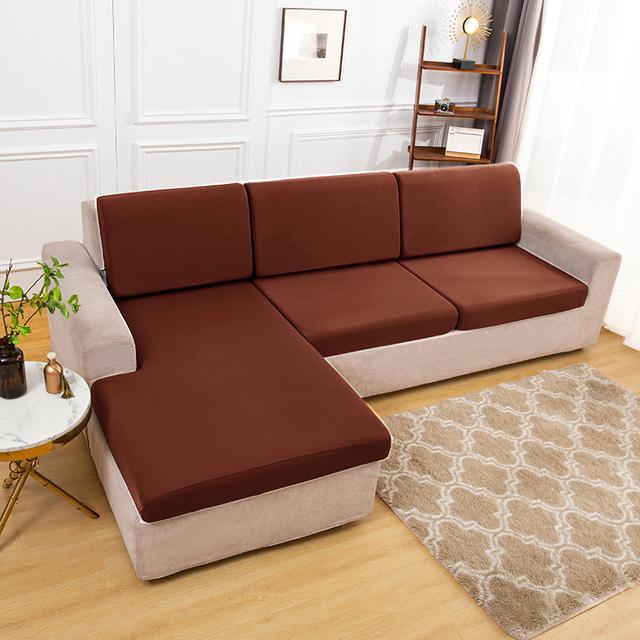 Elastischer, schlichter Sofa-Kissenbezug, leichter, atmungsaktiver Stoff, Sofabezüge für Wohnzimmer, waschbarer Möbel-Couch-Schutz