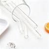 12mm High Borosilicate Glass Straw 3/4/6Pcs Reusable Eco Friendly Drinking Straws Set Bubble Tea Smoothies Bar Accessories