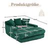 Modern Corduroy Sleeper Sofa Cloud Couch with 3 Soft Cushions, Comfortable Single-seat Floor Sofa for Living Room Apartment office(Emerald)