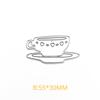 Coffee Mugs Cup and Cat Metal Cutting Dies DIY Embossed Scrapbooking Accessories Cut Dies for Cards Album Diary Crafts Decor