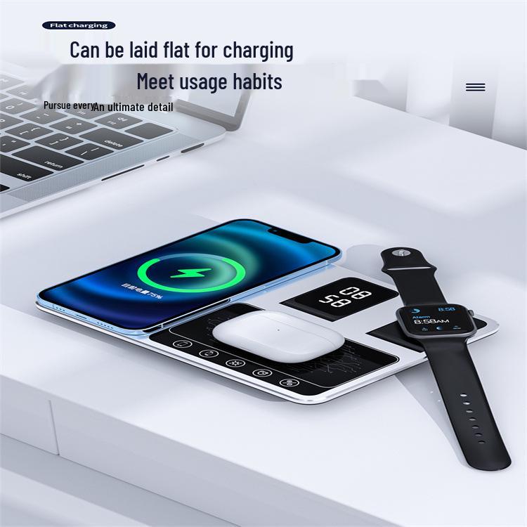 Cross-Border 4-in-1 Wireless Charger for Smartphones, Earphones, and Watches