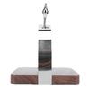 Napkin Holder Exquisite Stainless Steel Walnut Napkin Dispenser with Weighted Arm for Kitchen Restaurant Hotel