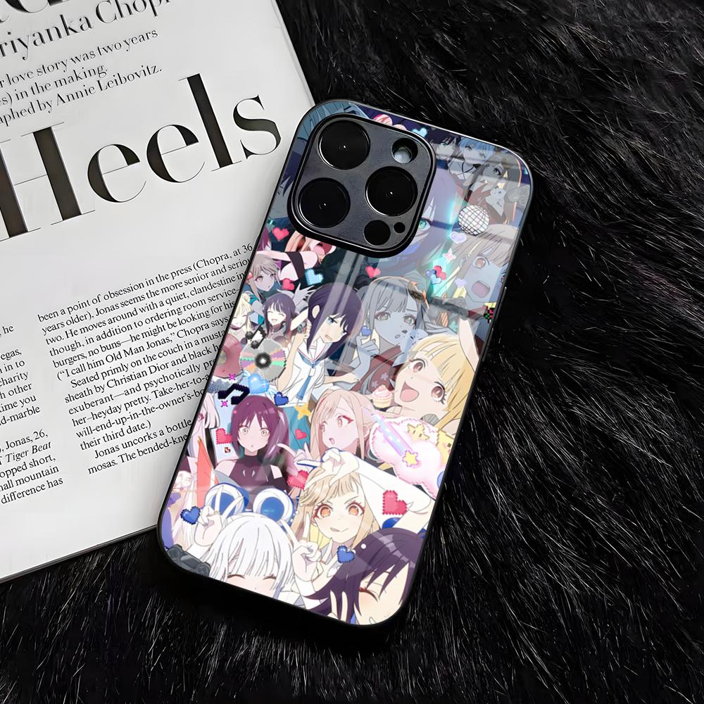 C-Cosmic P-Princess Kaguya! Phone Case For IPhone 17 Air 16 E Pro Max 15 14 13 Mini 12 Pro 11 Max Plus Black Glass Cover iPhone 15