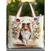 Animal Print Tote Bag - Shoulder Handbag With Zipper Pocket Daily Use Medium Size Street Style