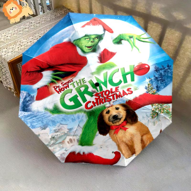 Grinch Christmas  Automatic Umbrella - Suitable Travel Outdoor Portable Umbrella Birthday Gift Daily Essentials