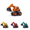 Plastic Excavator Toy For Kids With Inertia Drive And Movable Attachments