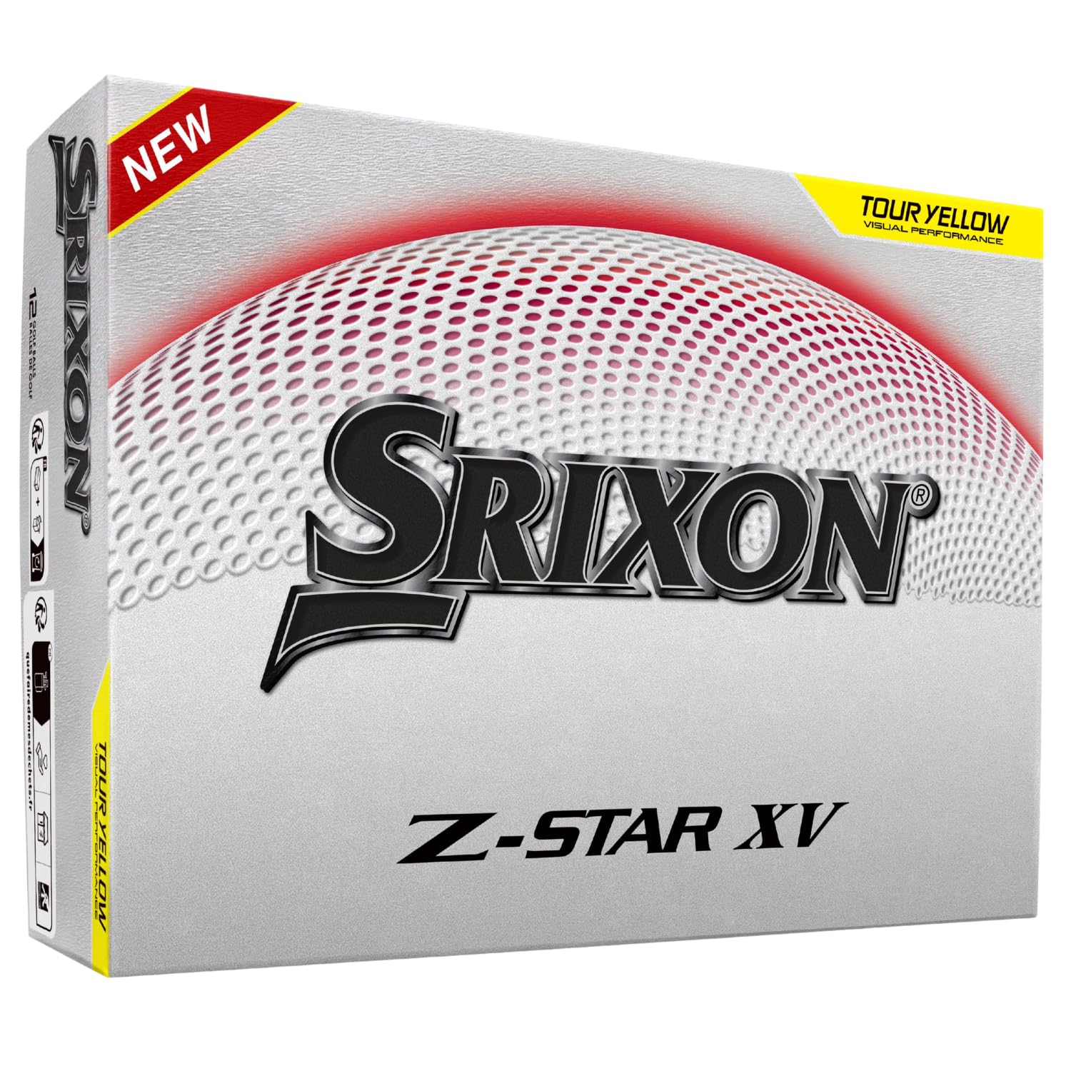 Srixon SRIXON 25 XV Golf Urethane 1 Dozen SRIXON Golf USA 2025 XV Yellow Z-STAR/Z-STAR Balls, Cover, (12 Balls), Z-STAR Balls, Import, Model, Z-STAR