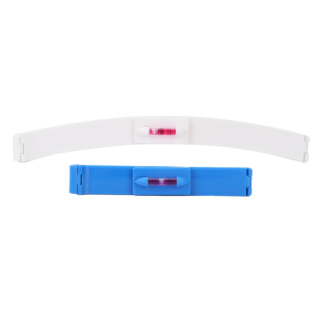 Guida Fai da Te per Taglio Capelli Livella Professionale per Frange Pettine Guida per Tagliacapelli (Bianco blu)