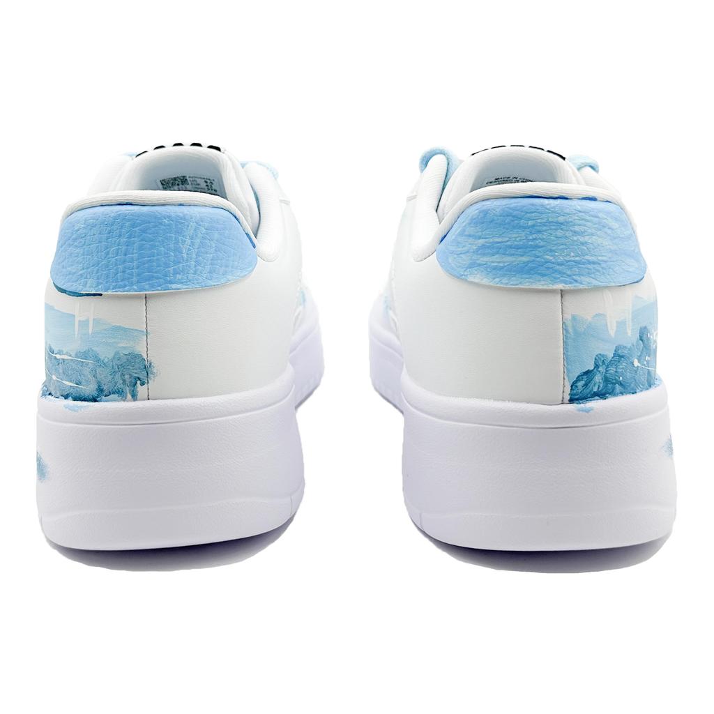 Li Ning Floating Boat Slip Resistant, Abrasion Resistant, Breathable Low top Skateboard Shoes Men's Blue White AGCS419-1(Team631-)