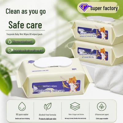 Alcohol-Free Quaternary Ammonium Hygiene Wipes for Baby & Family - High Sterilization Rate Adult Wipes