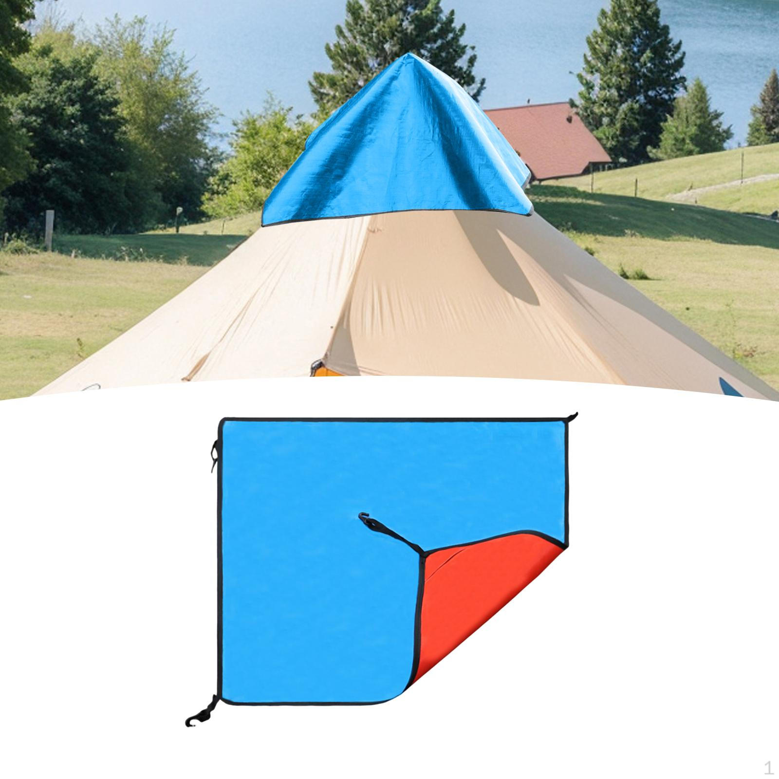 

Чехол для навеса, заменяющий 3-4-местную палатку, простой в использовании, с двухсторонним покрытием, многофункциональный брезент Blue Orange