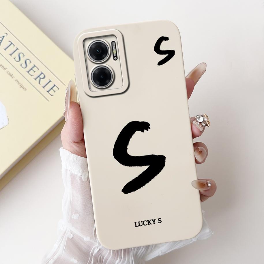 For Xiaomi Redmi 10 5G Case Cute Lucky Letters Silicone Phone Cases For Redmi Note 11E Redmi10 5G Funda 10 Prime Plus Soft Cover