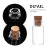 12Pcs Mini Wishing Bottles Glass Vials Cork Stoppers DIY Decorative Tiny Jars Multi Functional Storage Containers
