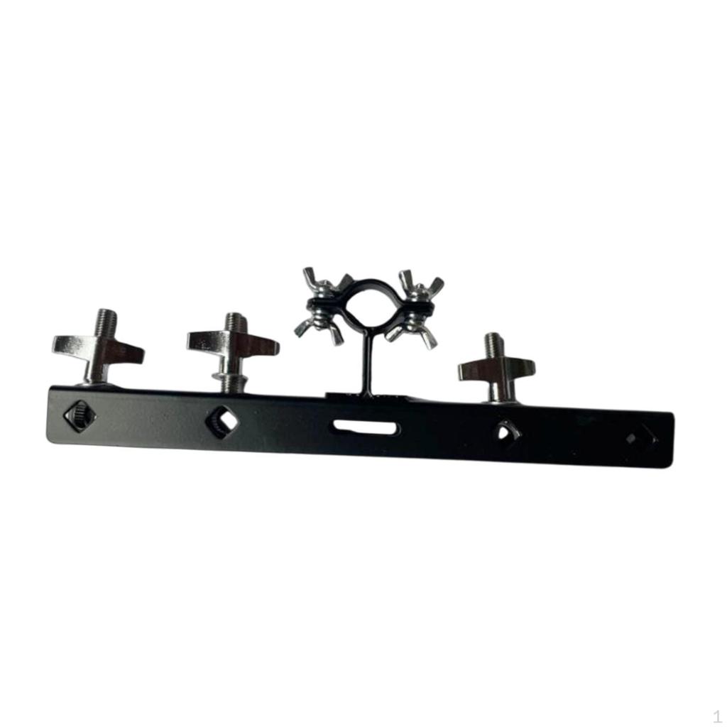 Bass Drum Cowbell Holder Bracket Rack Mount Adjustment Mounting System Support Stand Extended Frame