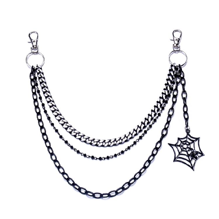

Hip Hop Pants Chain Beak Cluster For Dancers Punk 2000s Trend Jean Multi-layer Chains for Edgy Streetwear Looks 1