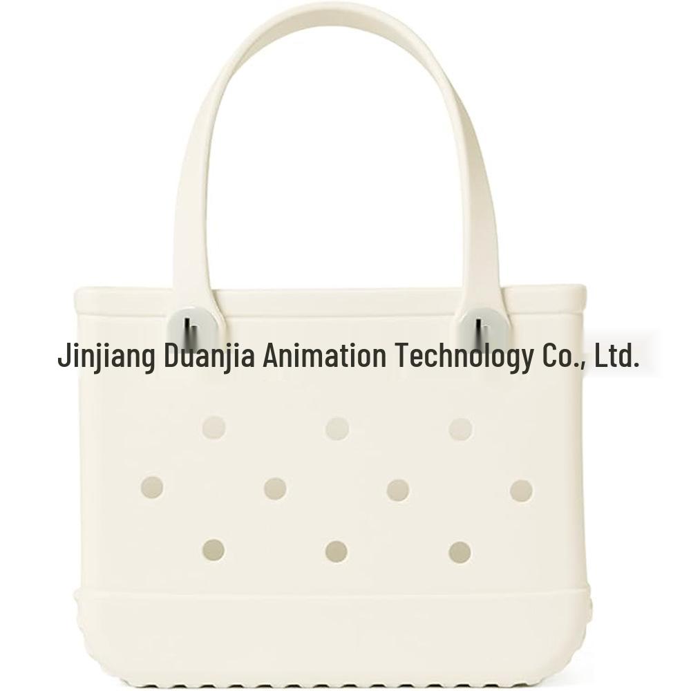 

Пляжная сумка из ЭВА: Водонепроницаемая европейская и американская уличная сумка с опциями DIY-аксессуаров из бижутерии, летняя сумка для плавания в корейском стиле 28*11*21cm