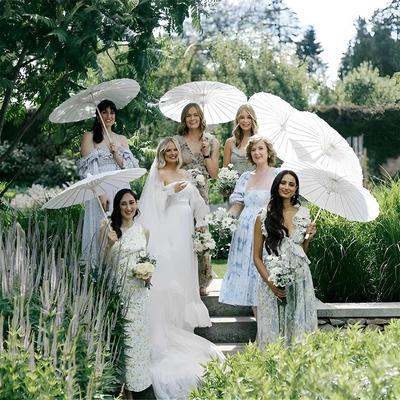 Handmade DIY Wedding Photo Oil-Paper Umbrella - Bridesmaid & Children's Toy