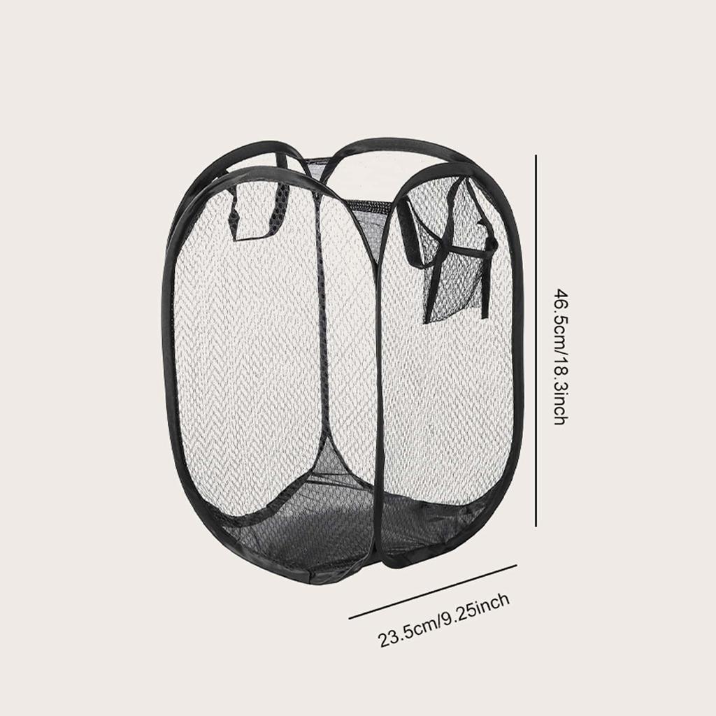 1pc-Folding Dirty Laundry Sorting Basket Washing FrameBathroomCloth MeshStorage BagFrame Bucket LaundryOrganizers Storage Pouch