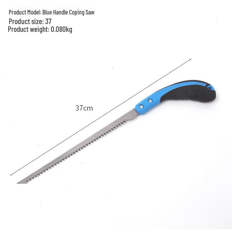 Coping Saw with Plastic Handle for Woodworking and Bamboo Cutting, Small Fine Tooth Hand Saw