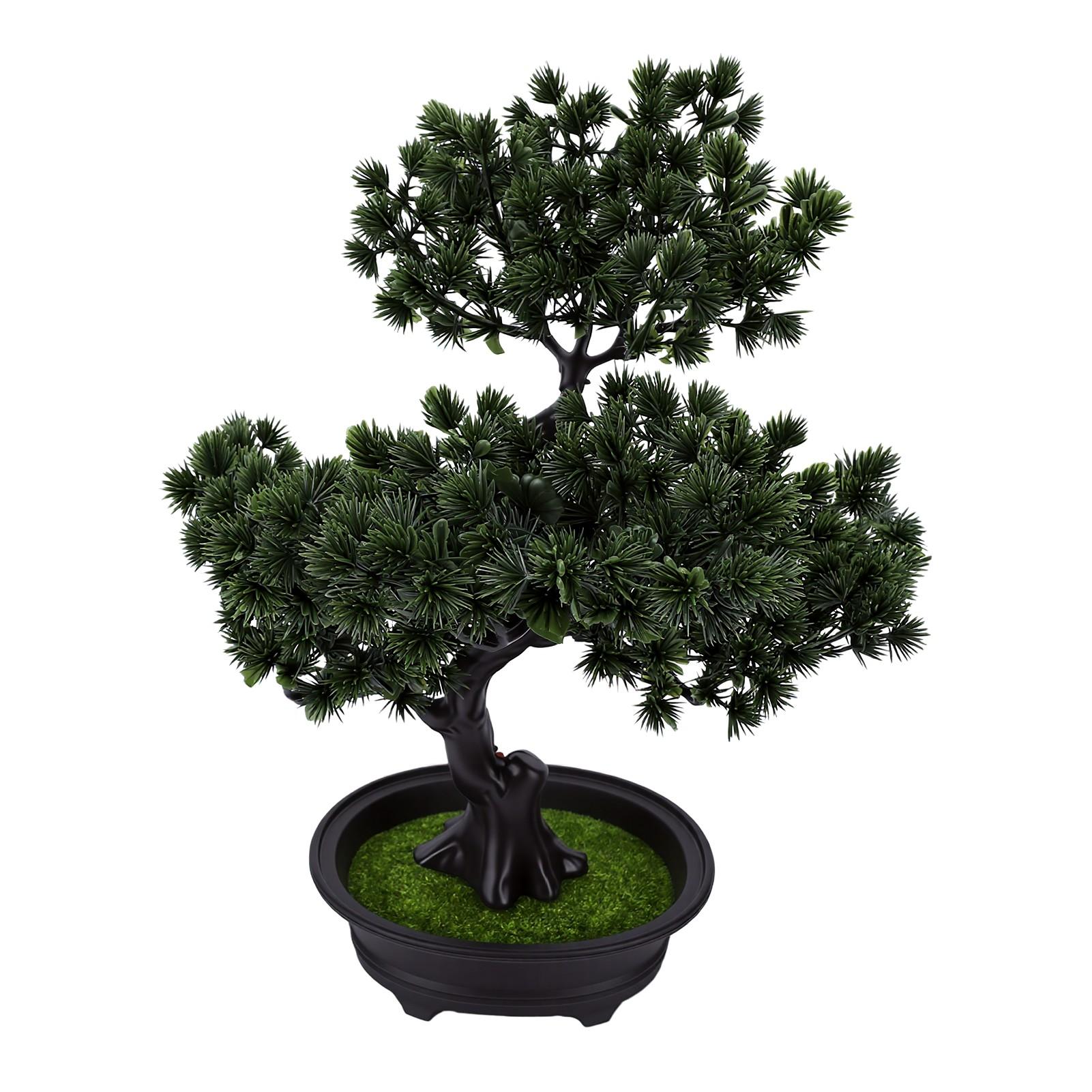 Arbre Bonsaï Artificiel Réaliste Petite Plante Artificielle d'Intérieur Arbre Bonsaï Faux avec Pot pour Décoration de Bureau Maison Étagère