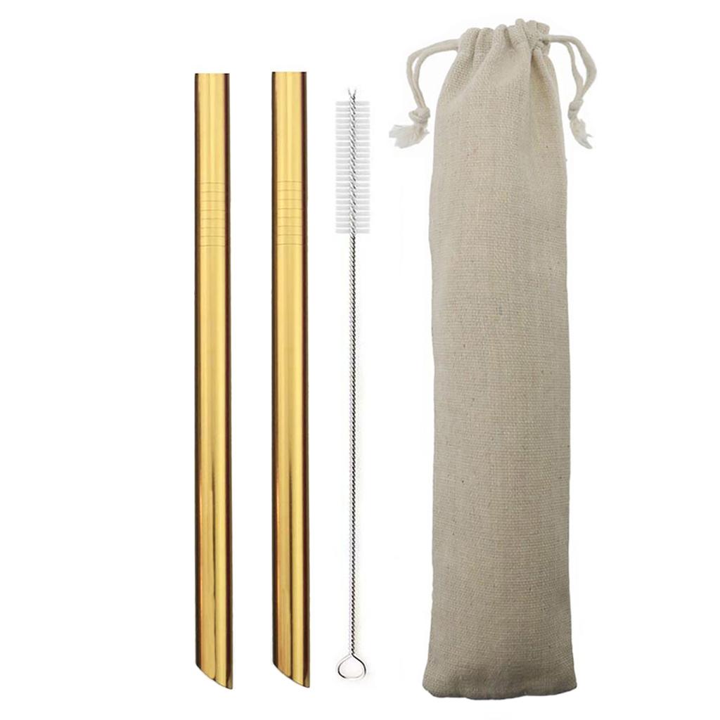 Metall-Trinkhalm-Set, bunt, wiederverwendbarer 304-Strohhalm, Edelstahl-Strohhalm, breit, 12 mm, Perlen-Milchshake-Bubble-Tee-Strohhalm mit Bürste