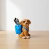 Waterproof Puppy Backpack Pen Holder Creative Stationery Storage Box Dog-Shaped Pencil Cup  Boys