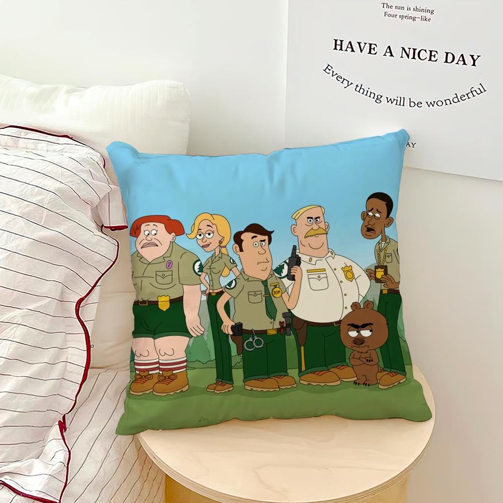 Cartoon B-Brickleberrys Lustiger Kissenbezug Kissenhülle Zuhause Sofa Wohnzimmer Dekoration Büro Auto Nordische Schlichtheit