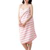 Bath Towel Sling Striped Print Coral Velvet Shower Towel Quick Dry Super Absorbent Poolside Cover Towel