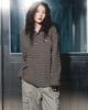 HAVISM Ff Stripe Collar L/S Tee(Brown)