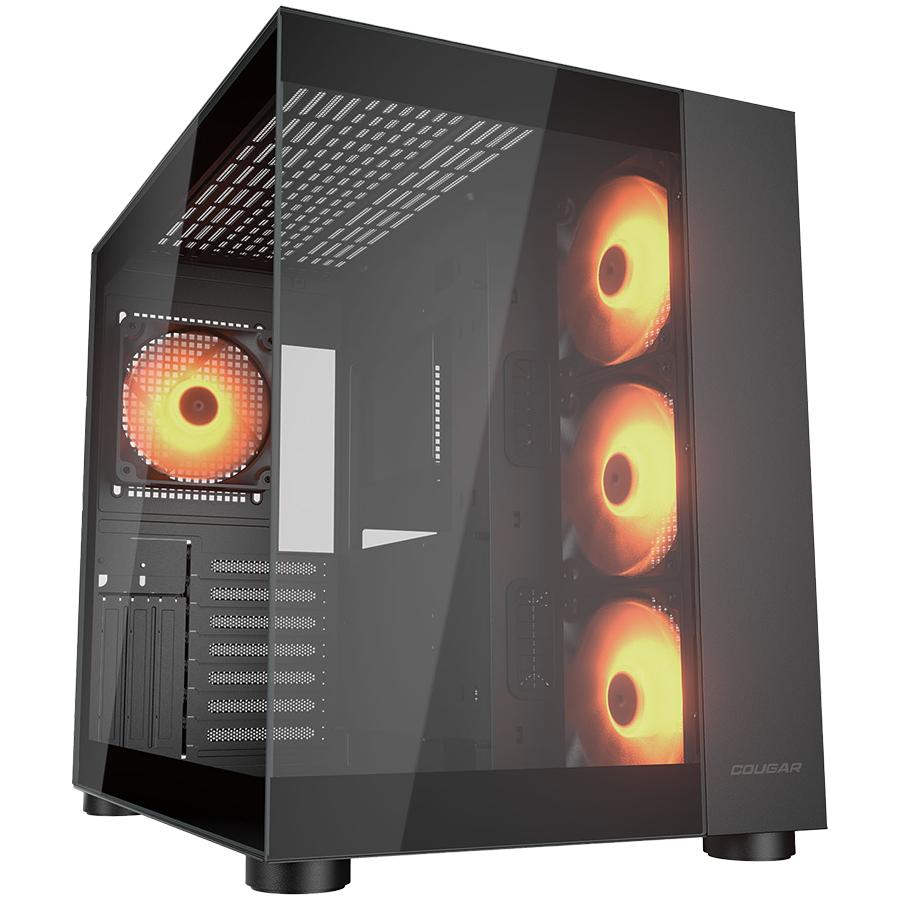 COUGAR FV150 RGB Case per PC, Mid Tower, Nero