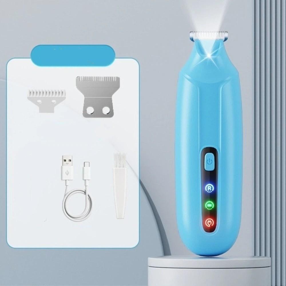 Rechargeable Dog Paw Trimmer LCD Display Electric Dog Clippers Cordless Cat Shaver Paw Trimming