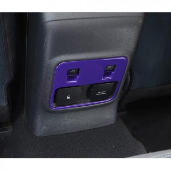 Rear Window Switch Button Panel Frame Cover Trim For Ford Bronco +Purple