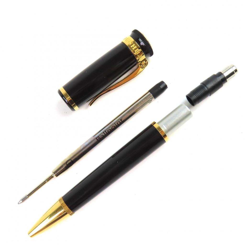 Excellent Dunhill Ballpoint pen Sentryman logo twist black mens Used