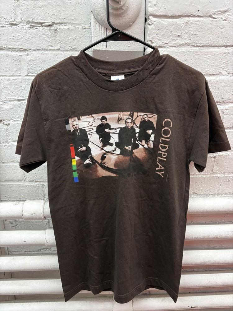 

Vintage Coldplay Shirt Mens Small Brown 2003 Band Concert Music Tee Alstyle 00s Unisex T-Shirt XXXL