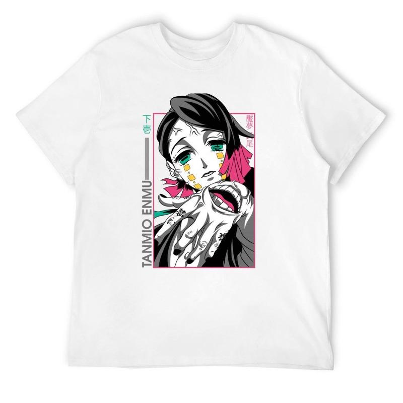 

Тренд Лето 2025 Косплей Нейтральный Клинок, рассекающий демонов Kimetsu No Yaiba Энму Тамио Аниме Манга Унисекс Футболка Мягкая Футболка Мужские Футболки 4XL