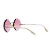 Chloe Chic Elegant Round Sunglasses Women Sunglasses Pink CH0047S-005