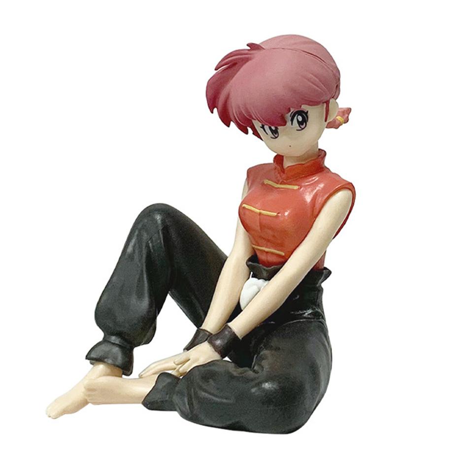In Stock 10CM Anime Ranma 1/2 Relax Time Shampoo Tendou Akane Action Figurine Ranma PVC Figure Model Collector Figurine Toy Gif