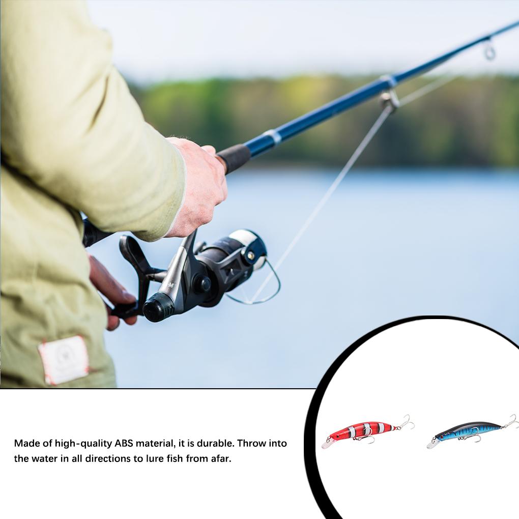 Minnow Fishing Lures Vivid Eyes Artificial Bait Striped 16.5cm Deep Diving Hooks Fishing Tackle Starter Anglers