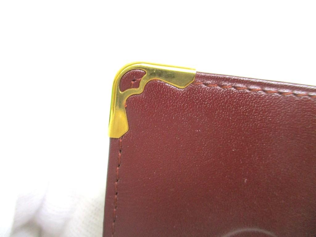 Authentic Cartier Must De Cartier Bordeaux Leather Cigarette Case #a990  Refurbished