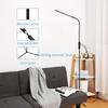 Y5GD Remote Control Dimmable Standing Light US Plug LED Floor Lamp 12W Flexible Gooseneck for Touch Dimming for Study Living