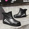Trendige personalisierte Herren-Regenschuhe wasserdicht und rutschfest Angel-Regenstiefel dicksohlig abriebfest und warm Autowäsche-Wasserschuhe