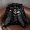 New Mens Genuine Leather Jacket Top Grain Cowhide Bomber Flight Jacket Stylish Short Coat