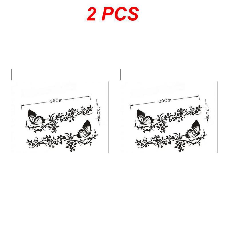 

2~5 шт. Летающая бабочка цветок автомобильная наклейка водостойкая автомобильная дверь окно наклейка декор высокая липкость автомобиль-стайлинг винил