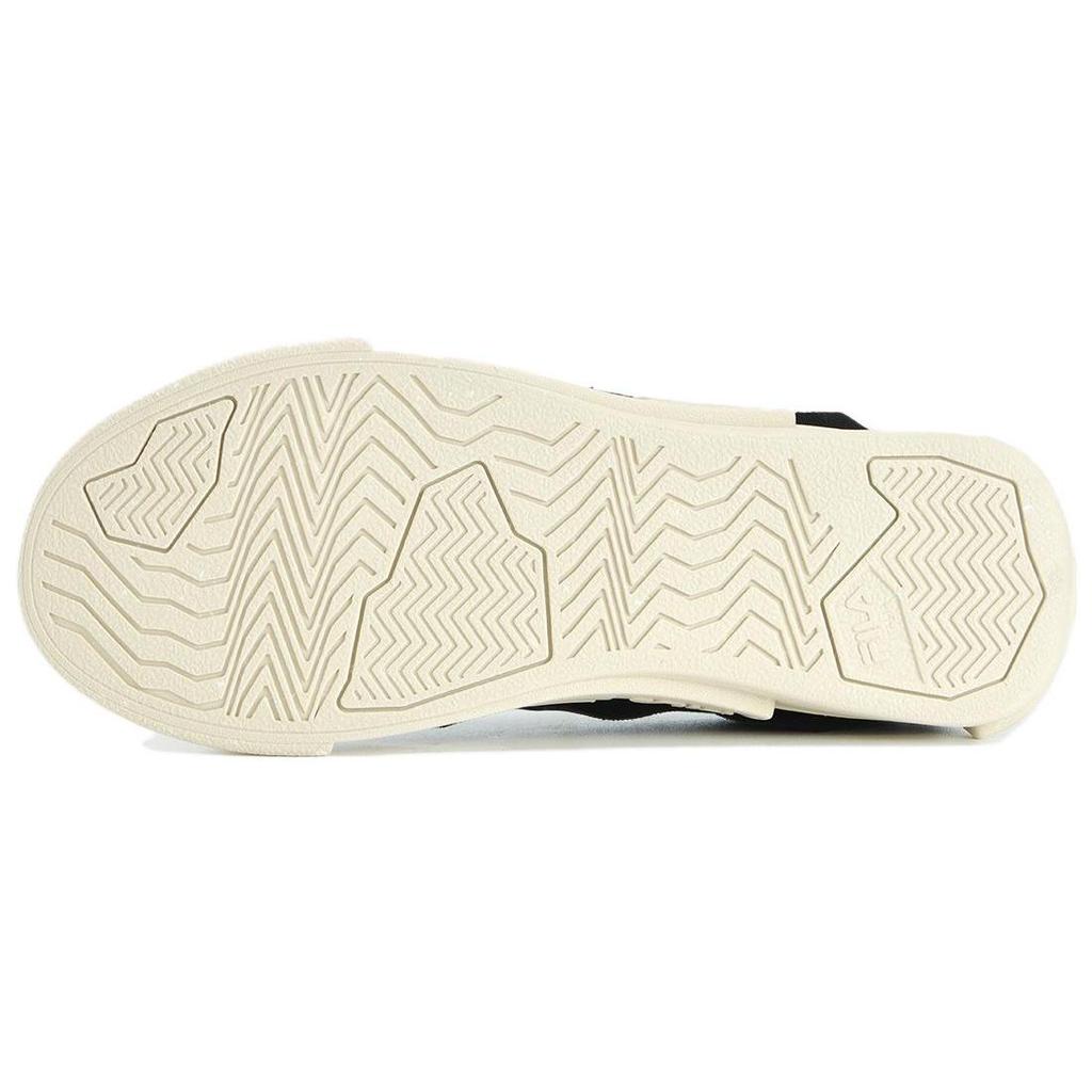 FILA POP Abrasion Resistant Low top Canvas Shoes Men's Black White T12M332103FBA