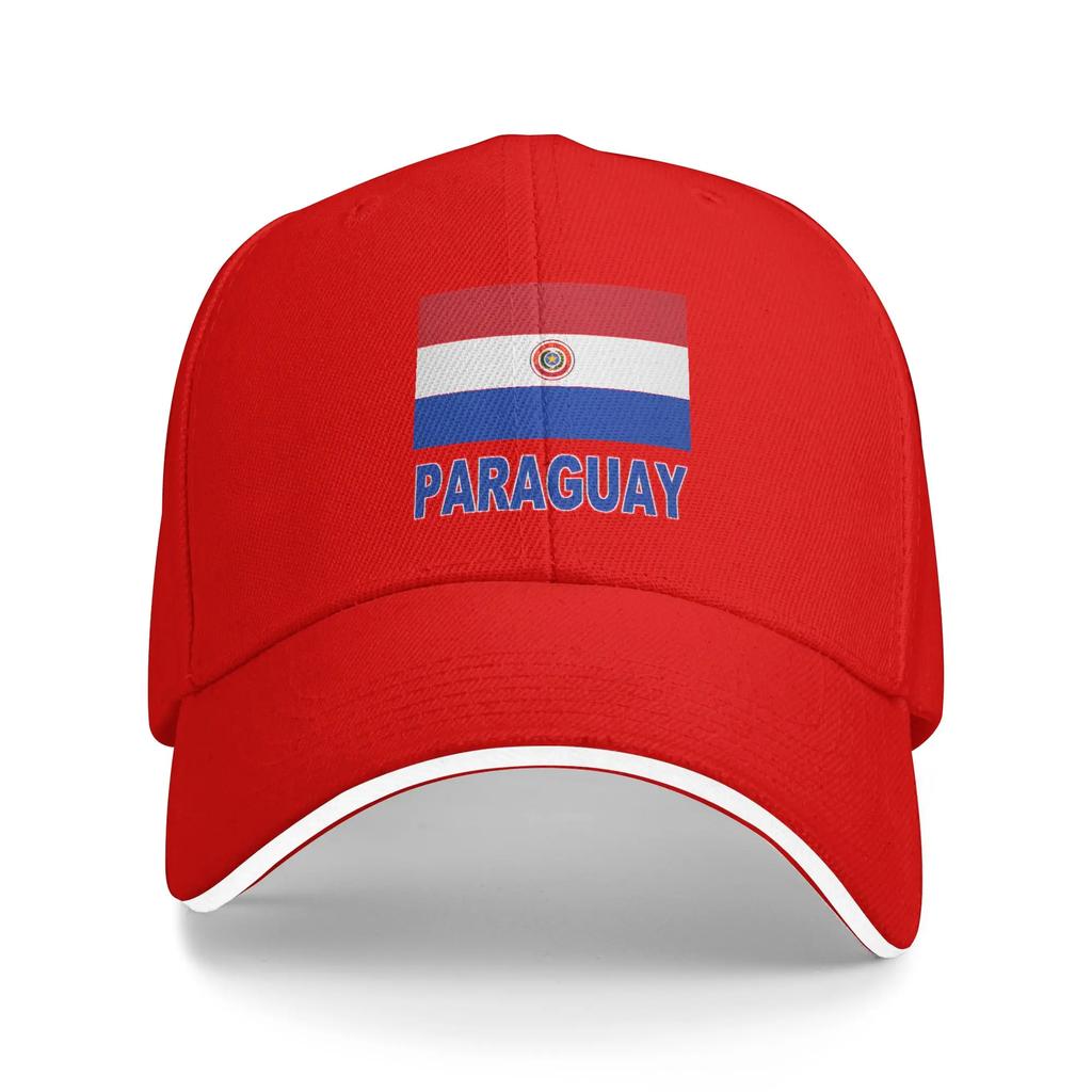 PARAGUAY Bandiera Design Artistico Sole Cappellino da Baseball Estate Vintage Cappellino Trucker per Unisex Adolescenti Sport all'Aperto Cappellini da Baseball