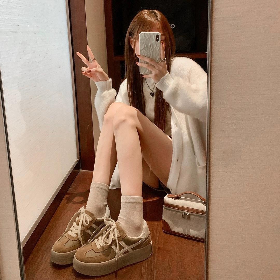 

Spring new Maillard platform heightening casual women s board shoes 40