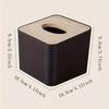1pc/2pcs-Tissue Box Napkin Holder Case Paper Box Container Bamboo Cover Solid Wood Hotel Storage Box Home Table Decoration