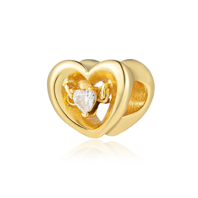 Perline Charm Oro Scintillante Pendenti Originali Europei Snake Fit Bracciale in Rame Collana Perline Per Gioielli Fai da Te Regalo Donna