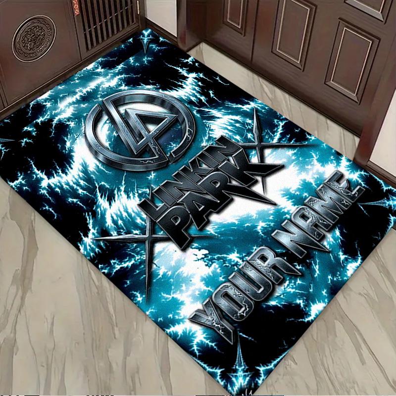 Name Custom Band Logo Linkin-Park Carpet Rug for Living Room Bedroom Home Sofa Decoration,Kids play Non-slip Floor Mat